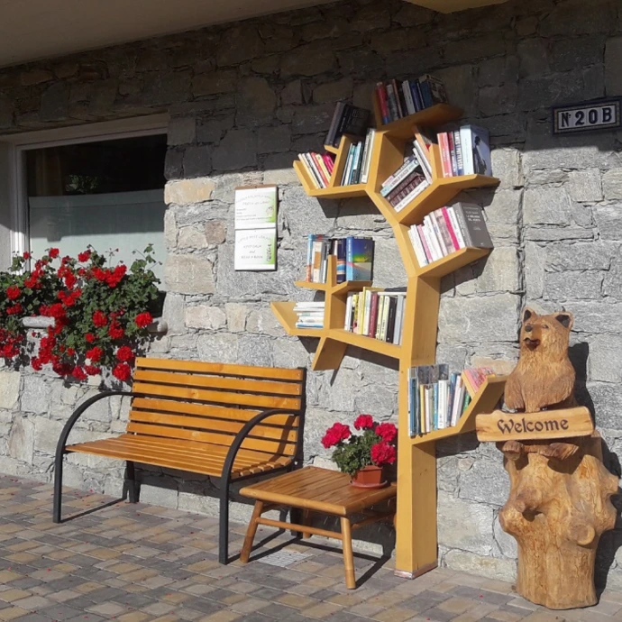 immagine libreria a forma di albero